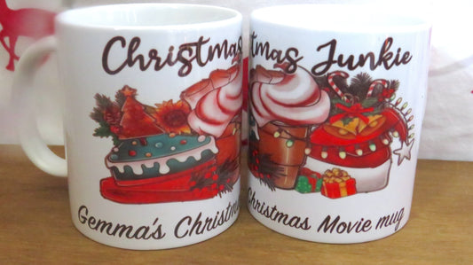 Christmas mugs, personalised, Christmas movie mug