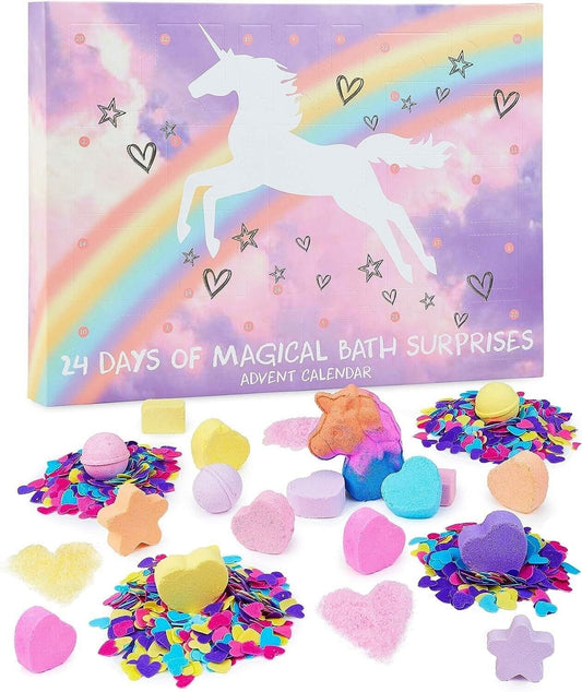 Unicorn bath bomb advent Calendar