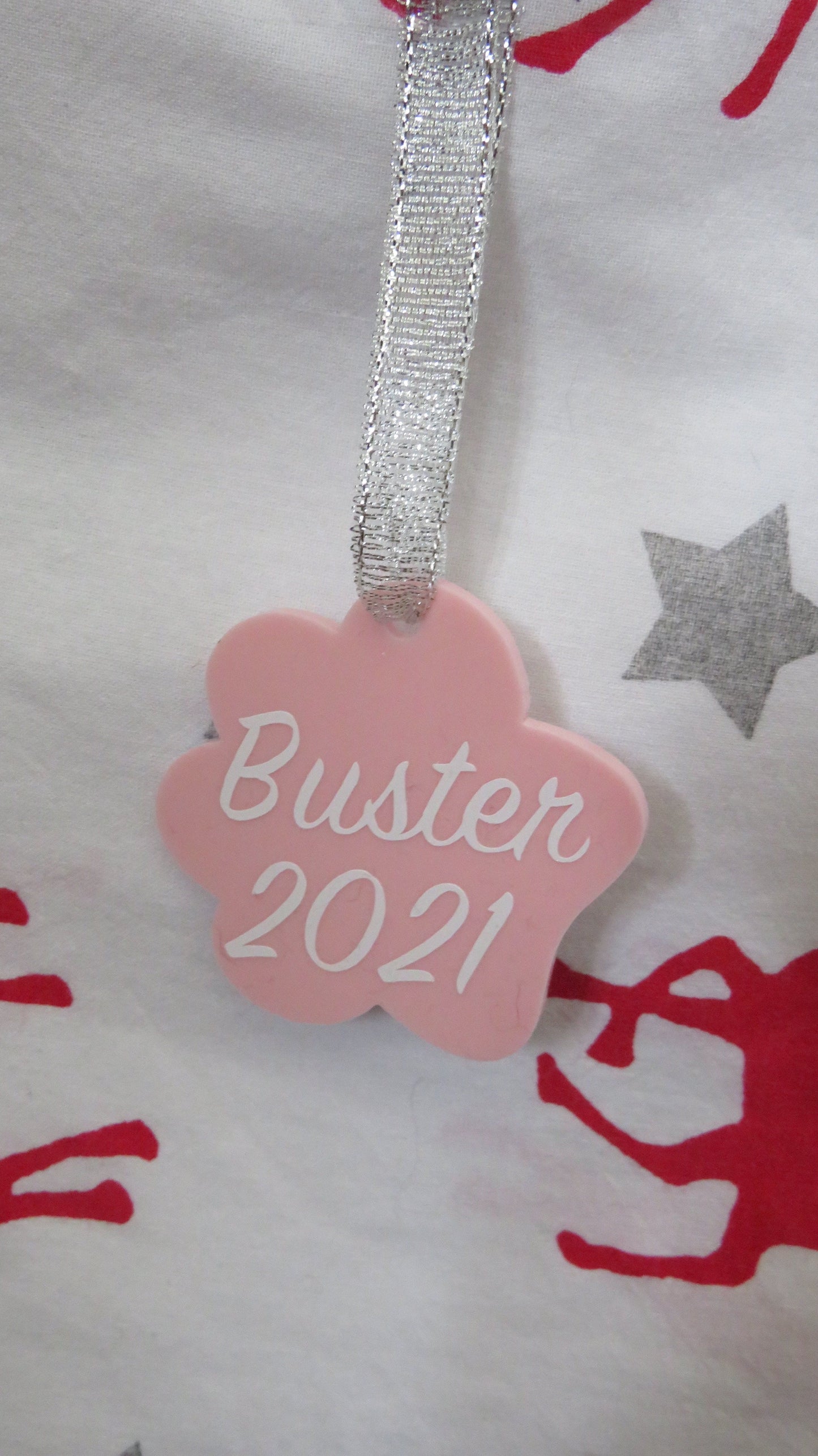 Pet personalised hanging ornament for dog or cat