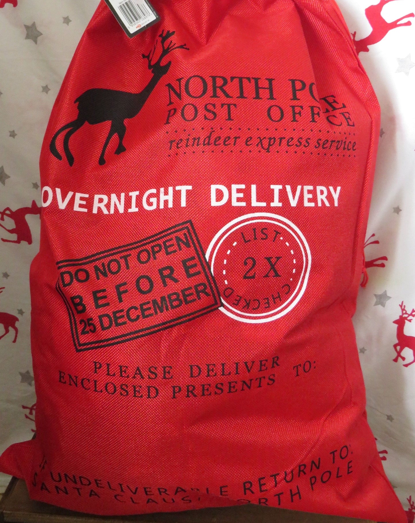 Large personalised Christmas Santa Sack